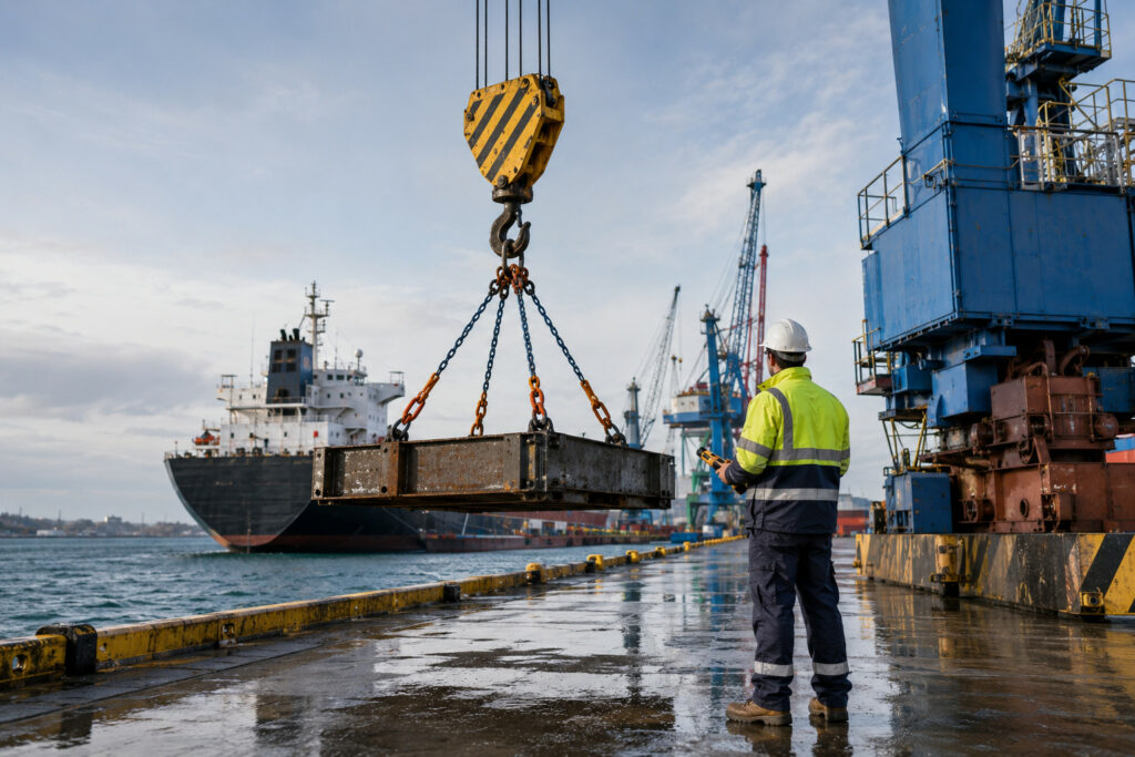 levage zone portuaire
