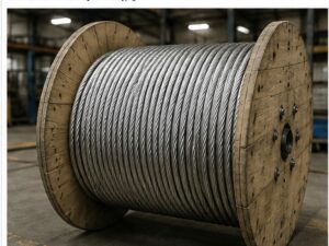 Câble acier inoxydable enroulé sur touret