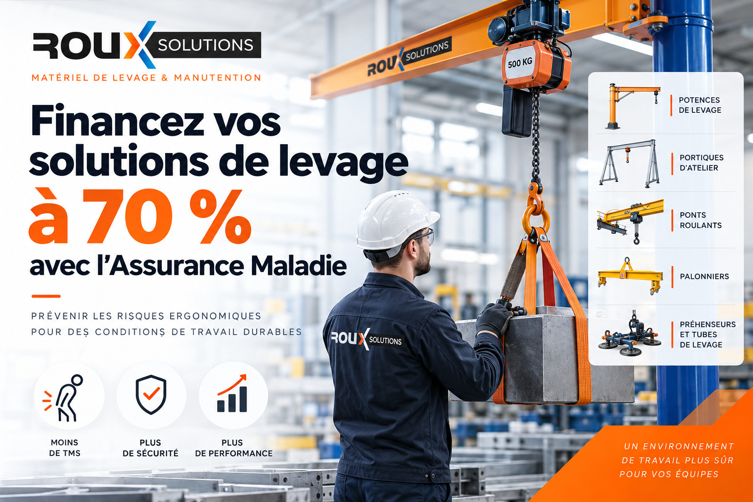 Financez vos solutions de levage jusqu'à 70 % avec l'Assurance Maladie 4 financement assurance maladie